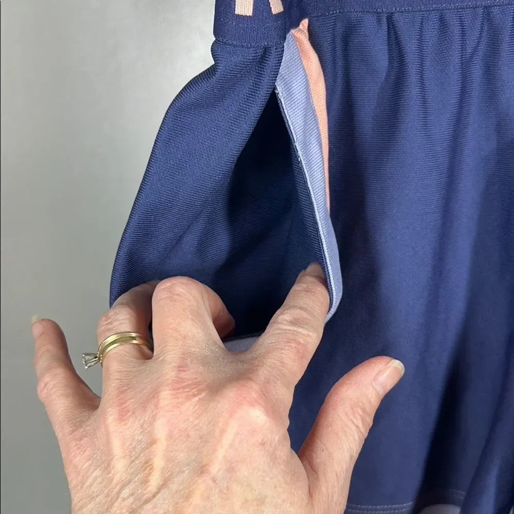 Under Armour Navy and Peach Athletic Shorts